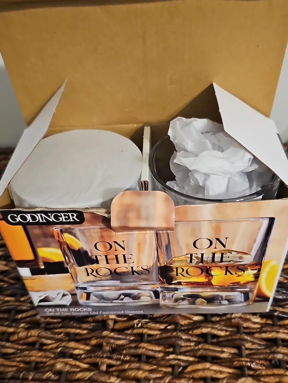 Godinger Double Old Fashion Glasses